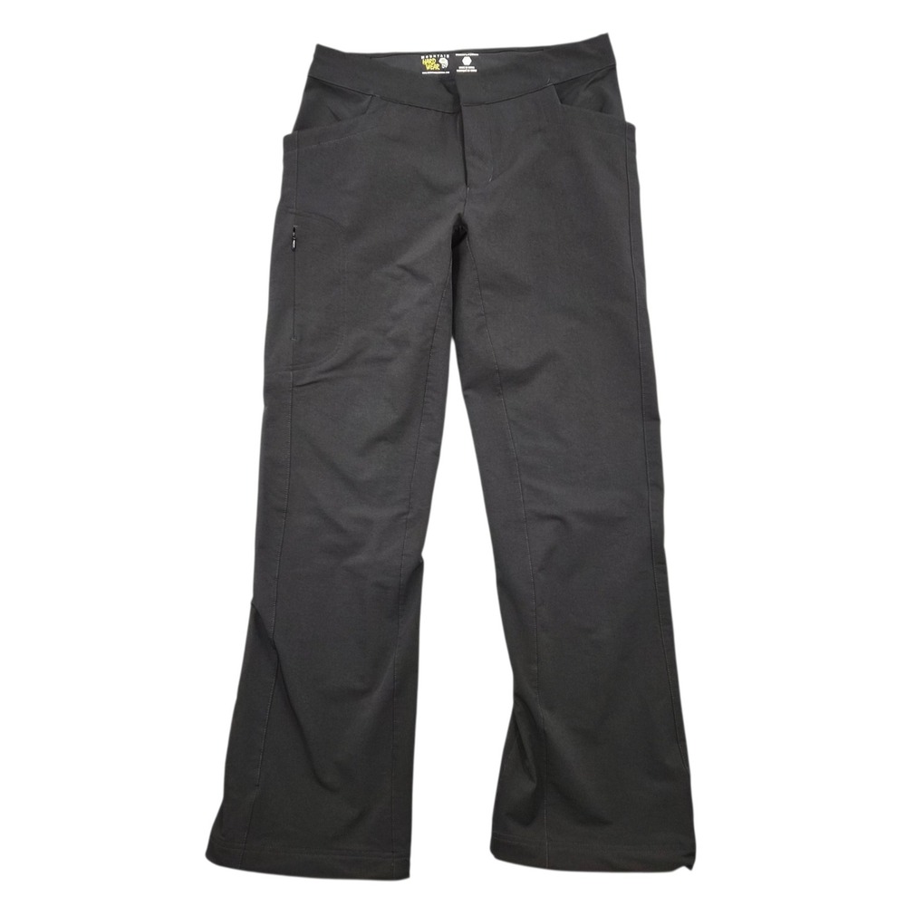 Mountain Hardwear Womens 10 Hiking Pants Charcoal Gray Softshell Bootcut Trail